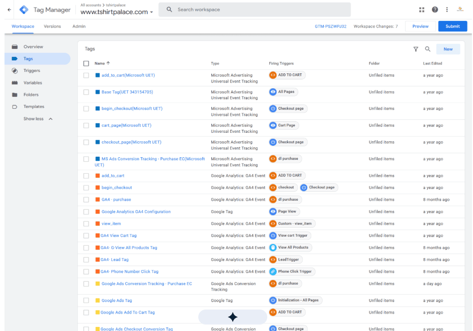 Google Ads and GA4 conversion tracking tags in Google Tag Manager