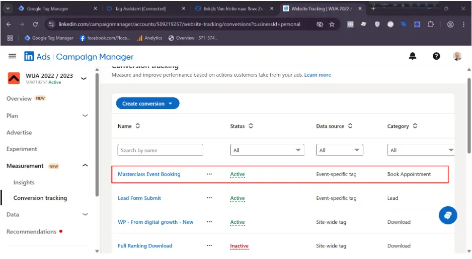 Microsoft conversion tracking tags in Google Tag Manager